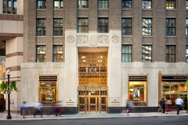 Facade restoration and architectural lighting of historic commercial ...